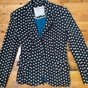Black and White Polka Dot Women's Blazer